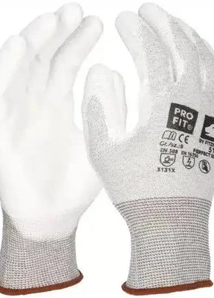 Arbeitshandschuhe weiß, nahtlos, atmungsaktiv, EN 388 zertifiziert, Profi-Schutzhandschuhe