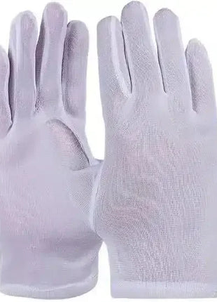 Weiße Baumwollhandschuhe, hygienisch, wiederverwendbar, für Medizin und Schutz geeignet