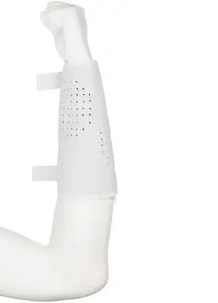 Medizinische Armschiene weiß, perforiert, mit Klettverschlüssen, hygienisch, Orthopädiebedarf