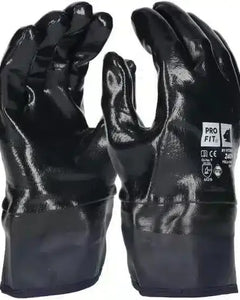 Nitril Handschuhe, "ozean plus", blau, vollgetaucht, Stulpe