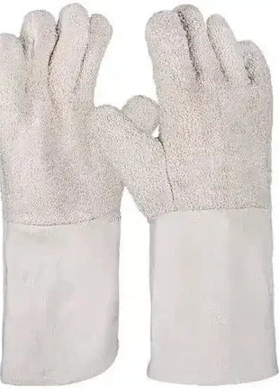Hygienische Schutzhandschuhe mit langem Bund, helles Material, für professionelle Anwendungen