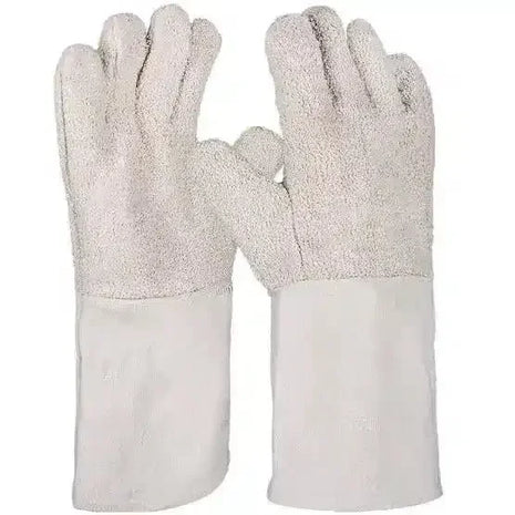 Hygienische Schutzhandschuhe mit langem Bund, helles Material, für professionelle Anwendungen