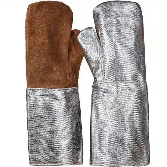 Hitzeschutzhandschuh, Sebatanleder, Fauster, 43 cm, Alu 10