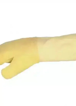 Gelber Hitzeschutzhandschuh mit langem Schaft für professionelle Hygiene und Arbeitsschutz