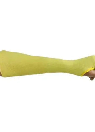 Gelber Armschutz aus Stoff, langer Schnitt, Schutzkleidung für Arm und Hand, medizinisch