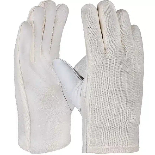 Nappaleder Arbeitshandschuhe Trikotrücken, gesäumt 9