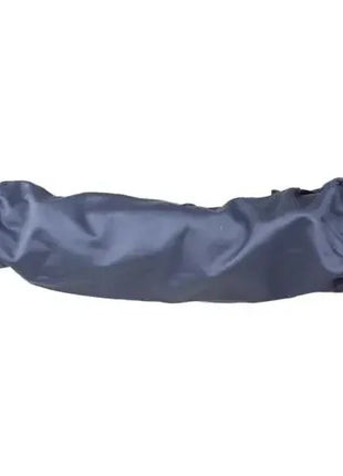 Wasserabweisender dunkelblauer Armschutz aus Kunststoff mit Gummizug für Hygiene und Pflege