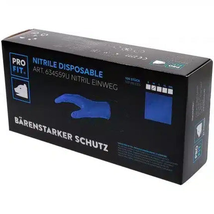 Nitril Einweghandschuhe, Top-Qualität, 24 cm, blau, 100 St. L/9