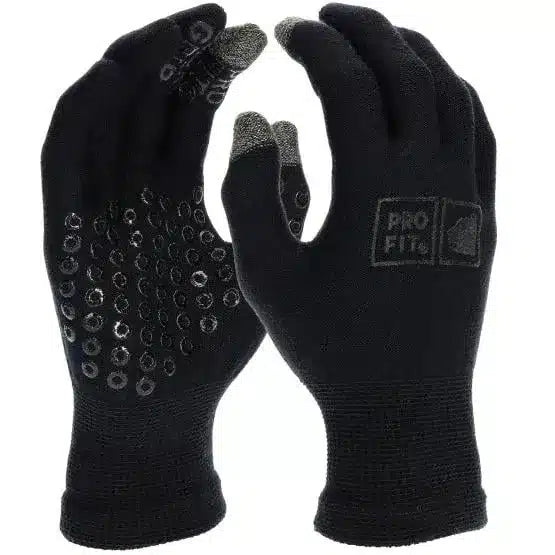 Merino-Wolle Handschuh mit Silikonnoppen