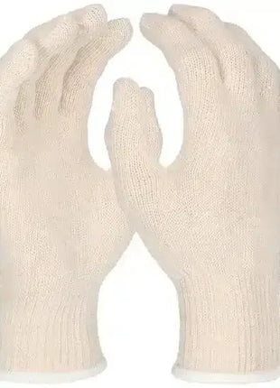 Baumwollhandschuhe weiß, nahtlos gestrickt, für Hygiene und Schutzanwendungen