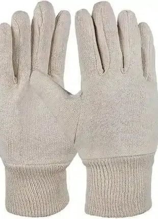 Beige Baumwollhandschuhe, nahtlos, Schutz- und Hygienehandschuhe für Medizin und Pflege