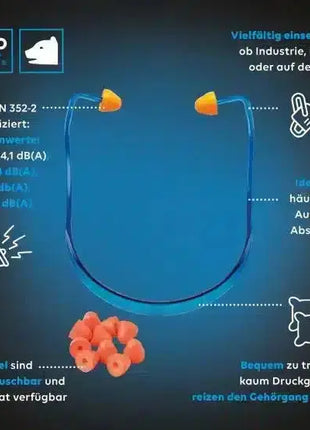Gehörschutzbügel "Proflex 24", SNR 24 dB, orange Stöpsel