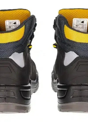 Sicherheitsstiefel S3 schwarz-gelb, robust, rutschhemmende Sohle, für Arbeitsschutz