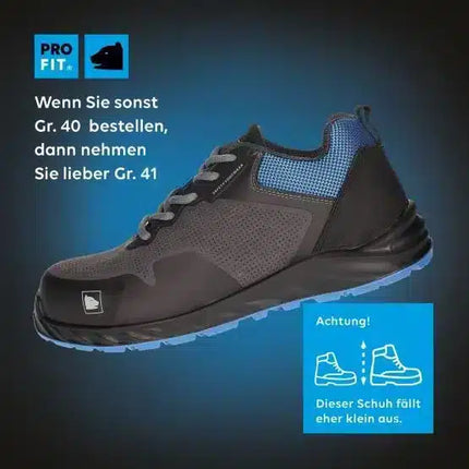 ESD Sicherheitsschuhe S3 "Arctos L low", metallfrei, halb