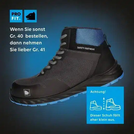 ESD Sicherheitsschuhe S3 "Arctos L mid", metallfrei, hoch