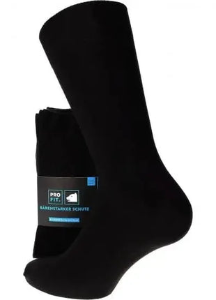 Schwarze Hygienesocken, kniehoch, Pro Fit Verpackung, medizinisch, Schutz, Komfort