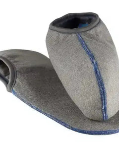 Einziehsocken für Gummistiefel, grau/ blau 41