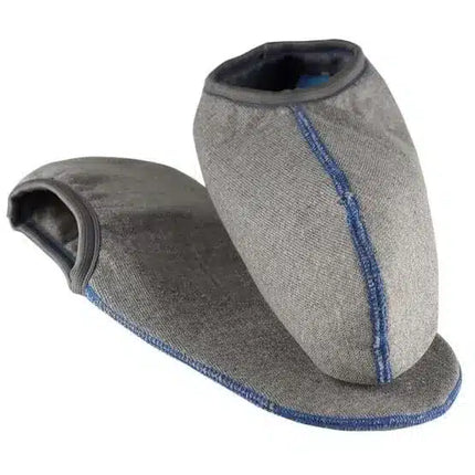 Einziehsocken für Gummistiefel, grau/ blau 41