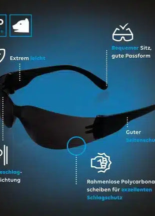 Schutzbrille "Light", getönt, beschlagfrei