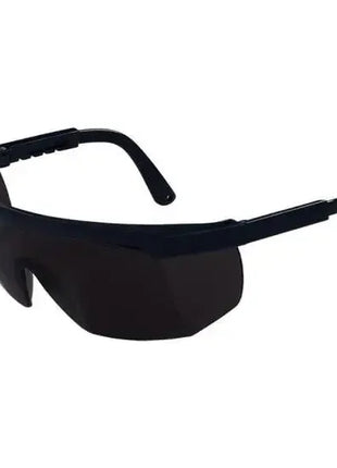 Schwarze Schutzbrille mit getönten Gläsern für Arbeitsschutz, Medizin, Hygiene