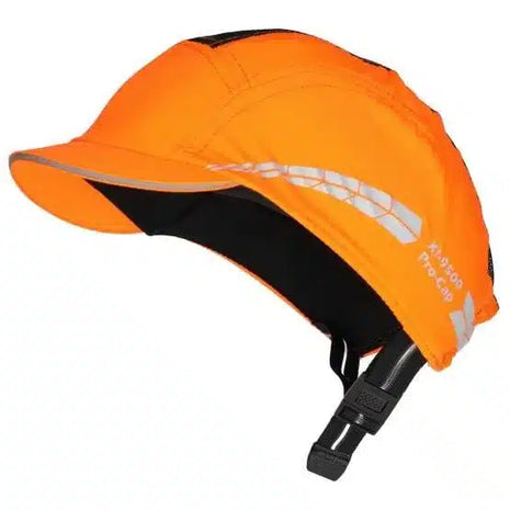 Anstoßkappe X!-9500 Pro Cap, neonorange, kurzer Schirm 2,5 cm