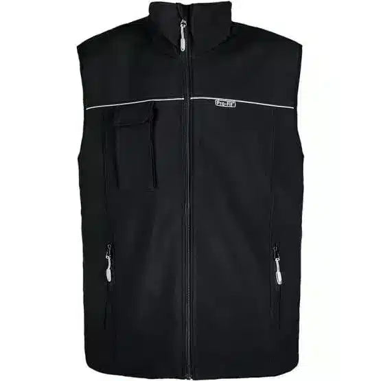 Arbeitsweste Softshell-Weste schwarz L
