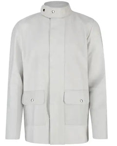 Volllederjacke, mit Druckknöpfen XL