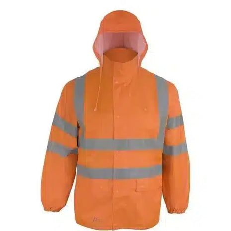 PU-Warnschutzjacke, neonorange