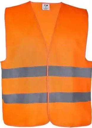 Signalweste orange mit reflektierenden Streifen, Sicherheitsweste für Arbeitsschutz