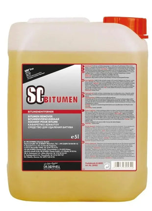 5-Liter-Kanister Bitumenentferner SC Bitumen, Reinigungsmittel mit rotem Deckel