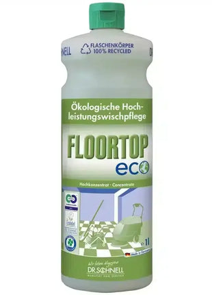 Floortop Eco ökologische Hochleistungswischpflege Flasche, Reinigungsmittel umweltfreundlich, 1 Liter