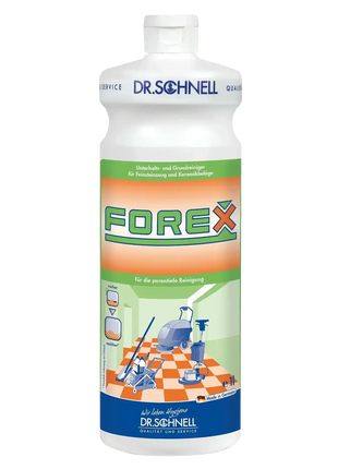 Dr. Schnell FOREX Flaschenreiniger für Feinsteinzeug und Keramik, professionelle Bodenreinigung.
