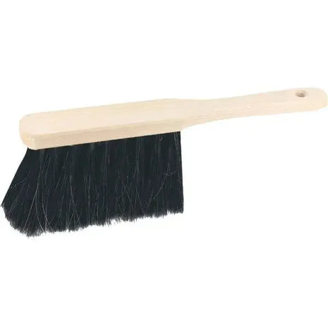 Handfeger mit Holzgriff und schwarzen Borsten, Reinigungsbürste für Hygiene