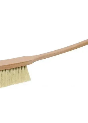 Reinigungsbürste mit langem Holzgriff und hellen Borsten für Hygiene und Pflege
