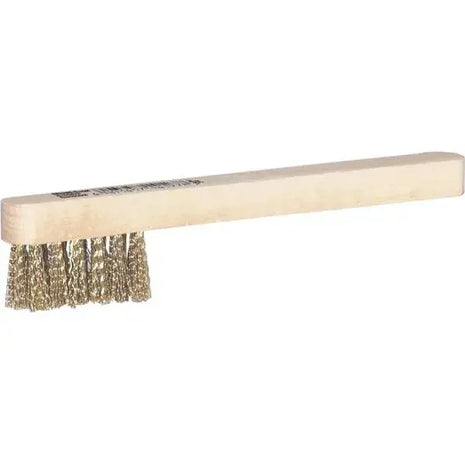 Handbürste mit Messingborsten und Holzgriff für hygienische Reinigung, Reinigungsbürste