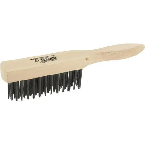 Drahtbürste mit Holzgriff, robuste Borsten, geeignet für Reinigung und Hygiene