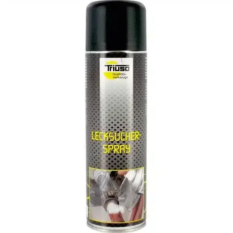 Triuso Lecksucher Spray Dose für Lecksuche, schwarze Kappe, graues Etikett, Reinigungsmittel