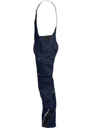 Arbeitsbermuda dunkelblau mit Taschen und Hosenträger, professionelle Schutzbekleidung