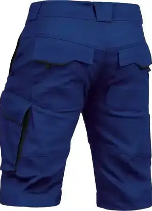 Blaue Arbeitshose kurz, Herren, mit mehreren Taschen, robuste Berufskleidung
