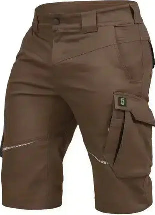 Braune Arbeitsshorts mit Seitentasche, strapazierfähige Berufsbekleidung für Handwerker