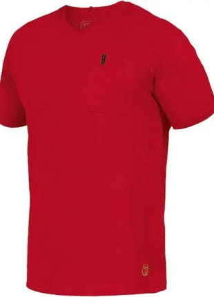 Rotes Herren T-Shirt mit Brusttasche, Kurzarm, modernes Freizeitshirt, hochwertiges Material