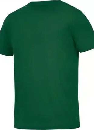 Grünes Kurzarm-T-Shirt, Rückansicht, einfarbig, für medizinische Arbeitskleidung geeignet