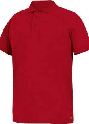 Rotes Polohemd mit kurzen Ärmeln und Knopfleiste, klassische Berufskleidung