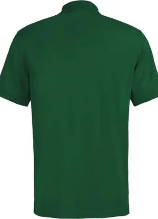 Grünes Kurzarm-Poloshirt Rückansicht, medizinische Arbeitskleidung, atmungsaktiv