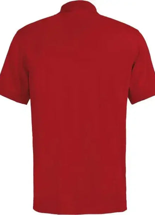 Rotes T-Shirt, Rückansicht, kurzärmelig, für medizinische Hygieneberufe geeignet