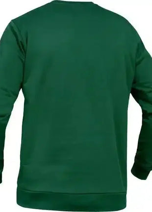 Grüner Pullover mit langen Ärmeln, Rückansicht, unifarben, für Alltag oder Beruf
