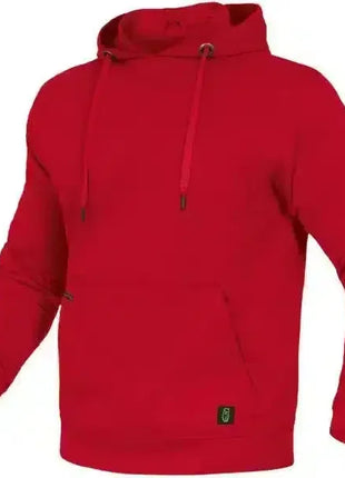 Roter Hoodie mit Kapuze und Kängurutasche, bequemer Pullover, langarm, Unisex-Design