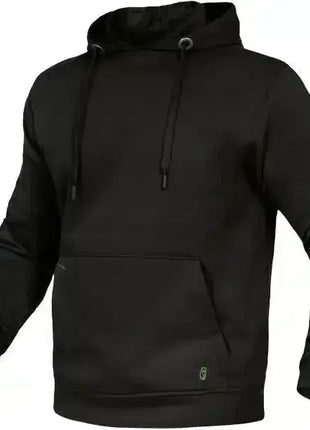 Schwarzer Kapuzenpullover mit Kängurutasche für Herren, klassisches Basic-Sweatshirt