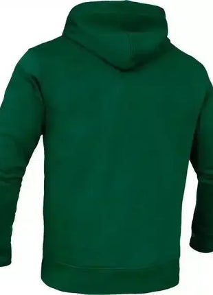 Grüner Hoodie mit Kapuze, Rückenansicht, Langarm Freizeitbekleidung