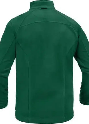 Grüne Fleecejacke mit langen Ärmeln, Rückenansicht, für Beruf und Alltag geeignet